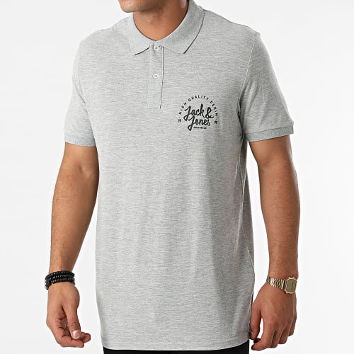 Polo Manches Courtes Kimbel Gris Chiné