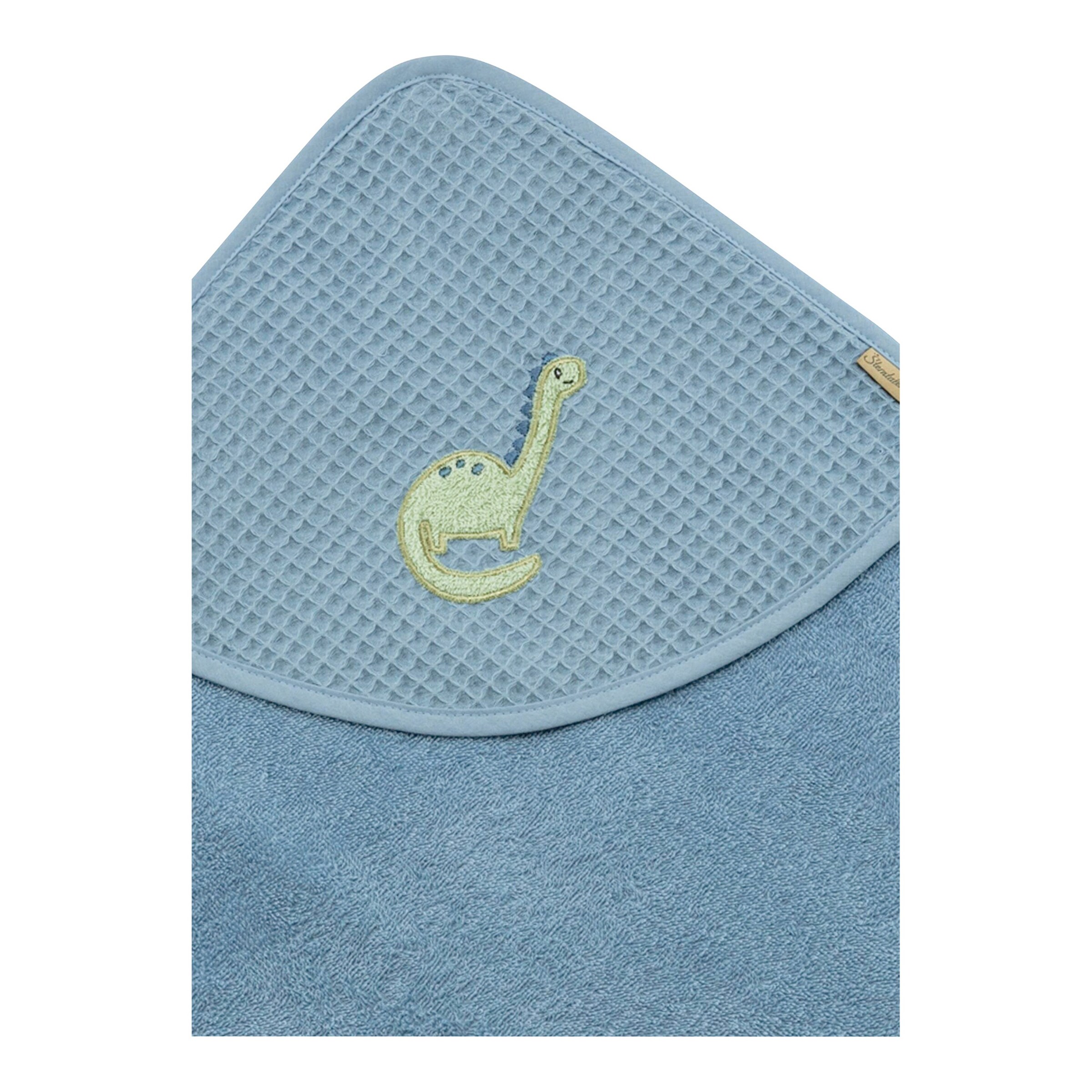 Sterntaler Kapuzenbadetuch 100x100 cm Dino Rexi blau