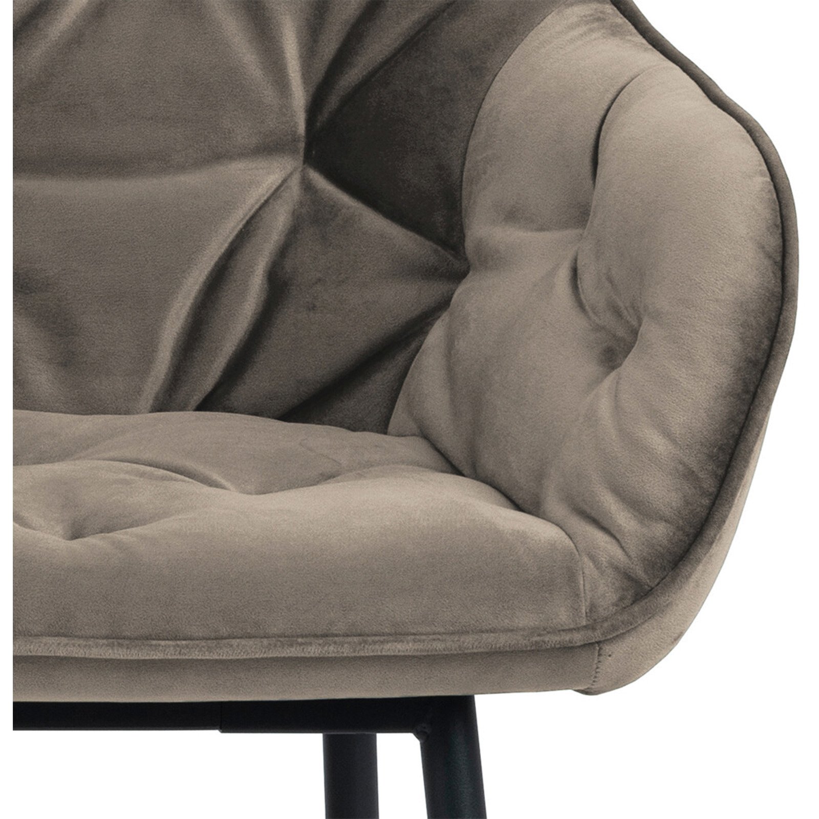 Sitzbank Brooke Samt-Optik beige