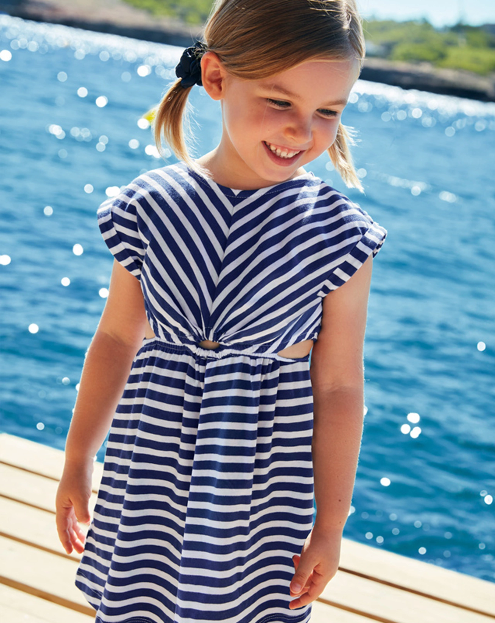 Kleid STRIPES ärmellos in tinte