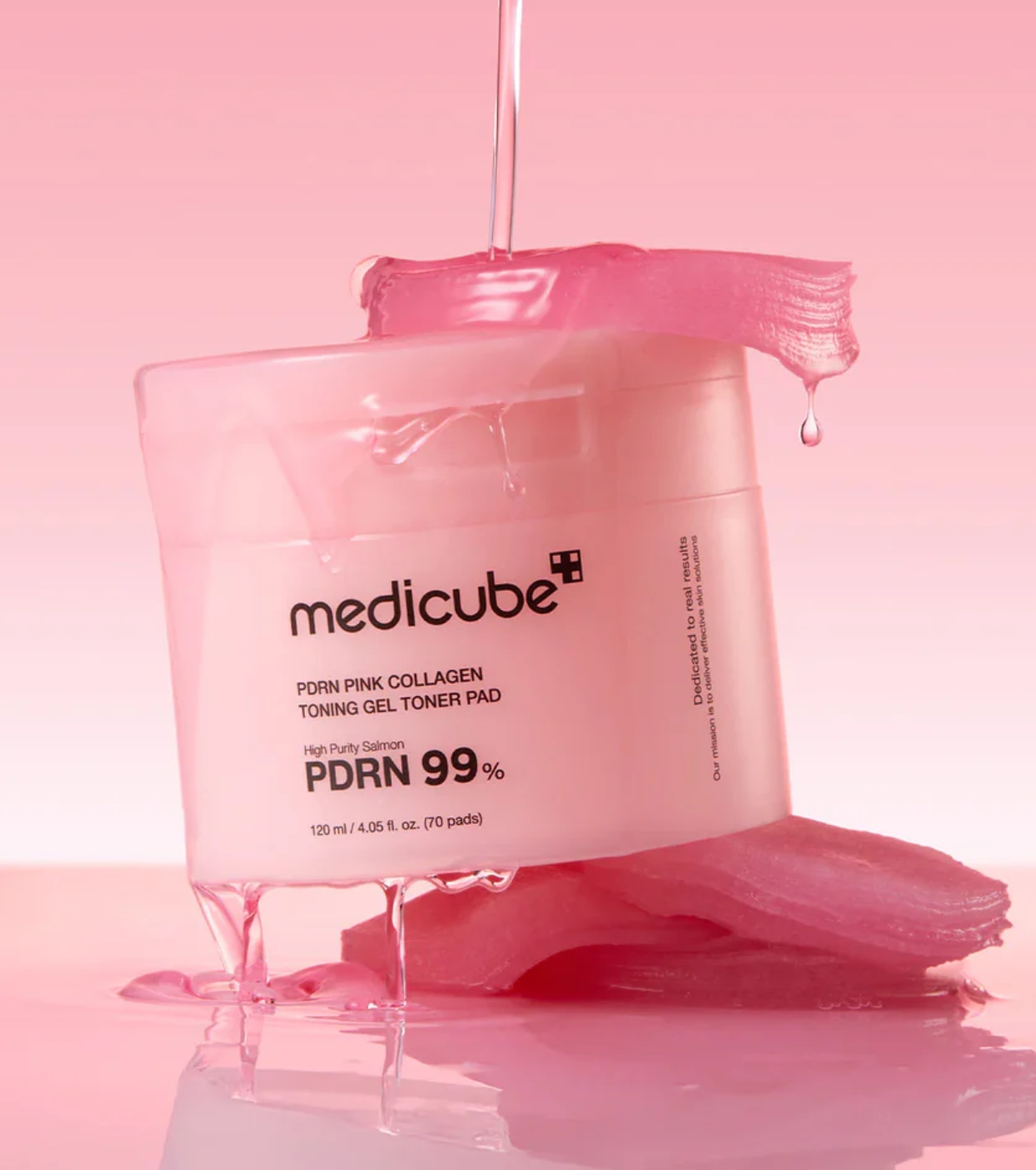 Medicube - *PDRN Pink* - Gel tônico em formato de almofada - 70pads