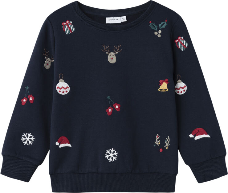 Name It NMNRKRINGLE NREG SWEAT BRU Blå