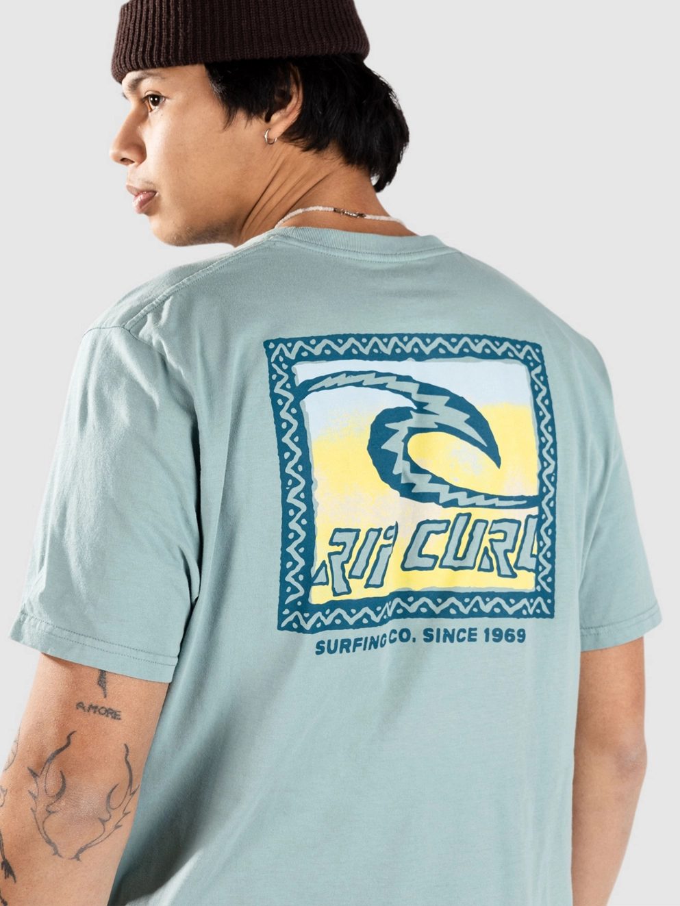 Rip Curl Raw Energy Trad T-Shirt blue lagoon