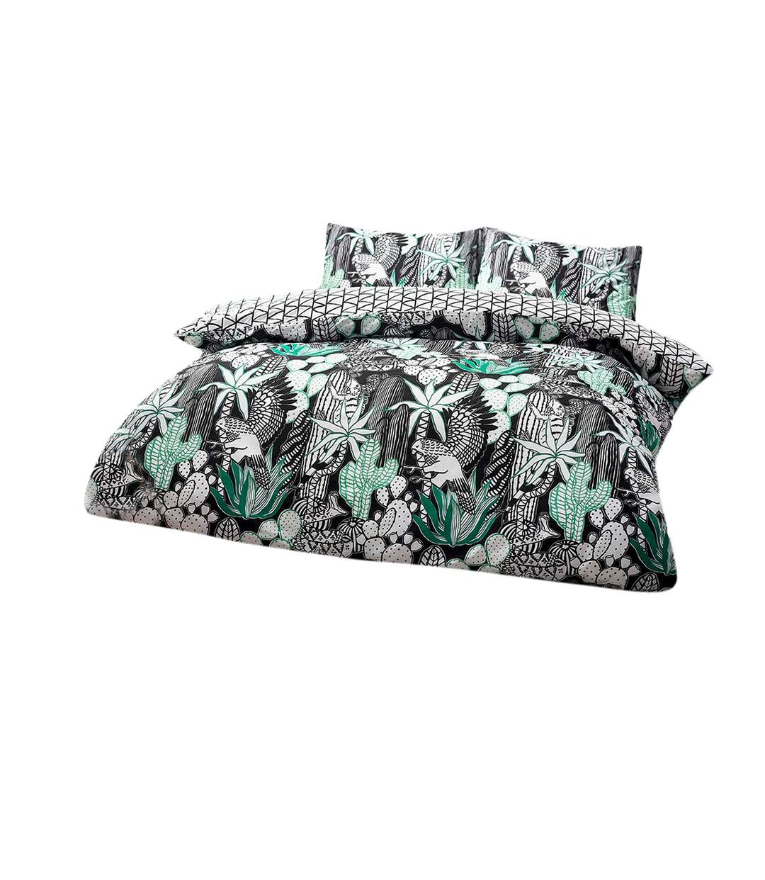 Style Lab - Parure de lit ARIZONA (Blanc / Noir) - UTRV2520