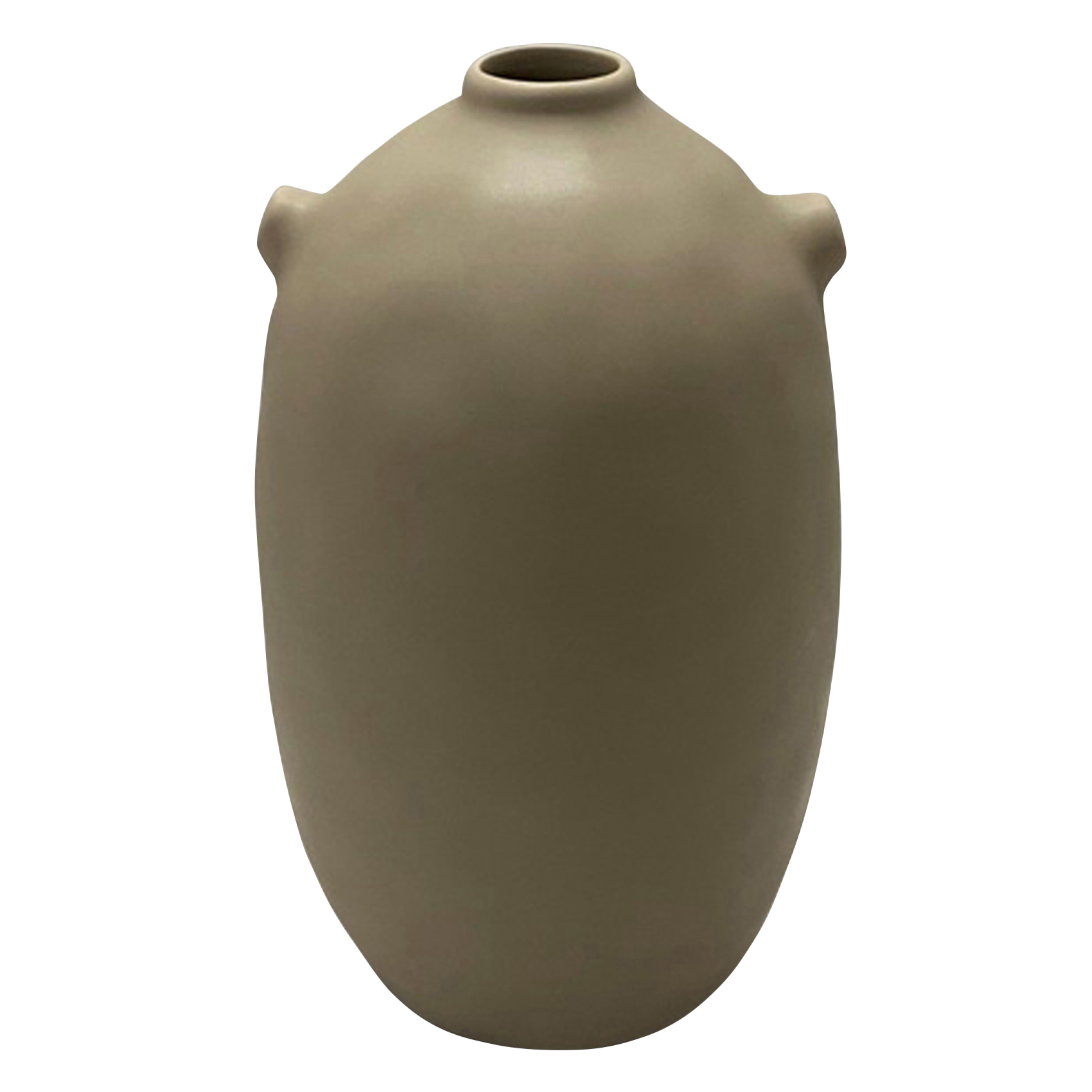 Vase en grès cérame| Beige