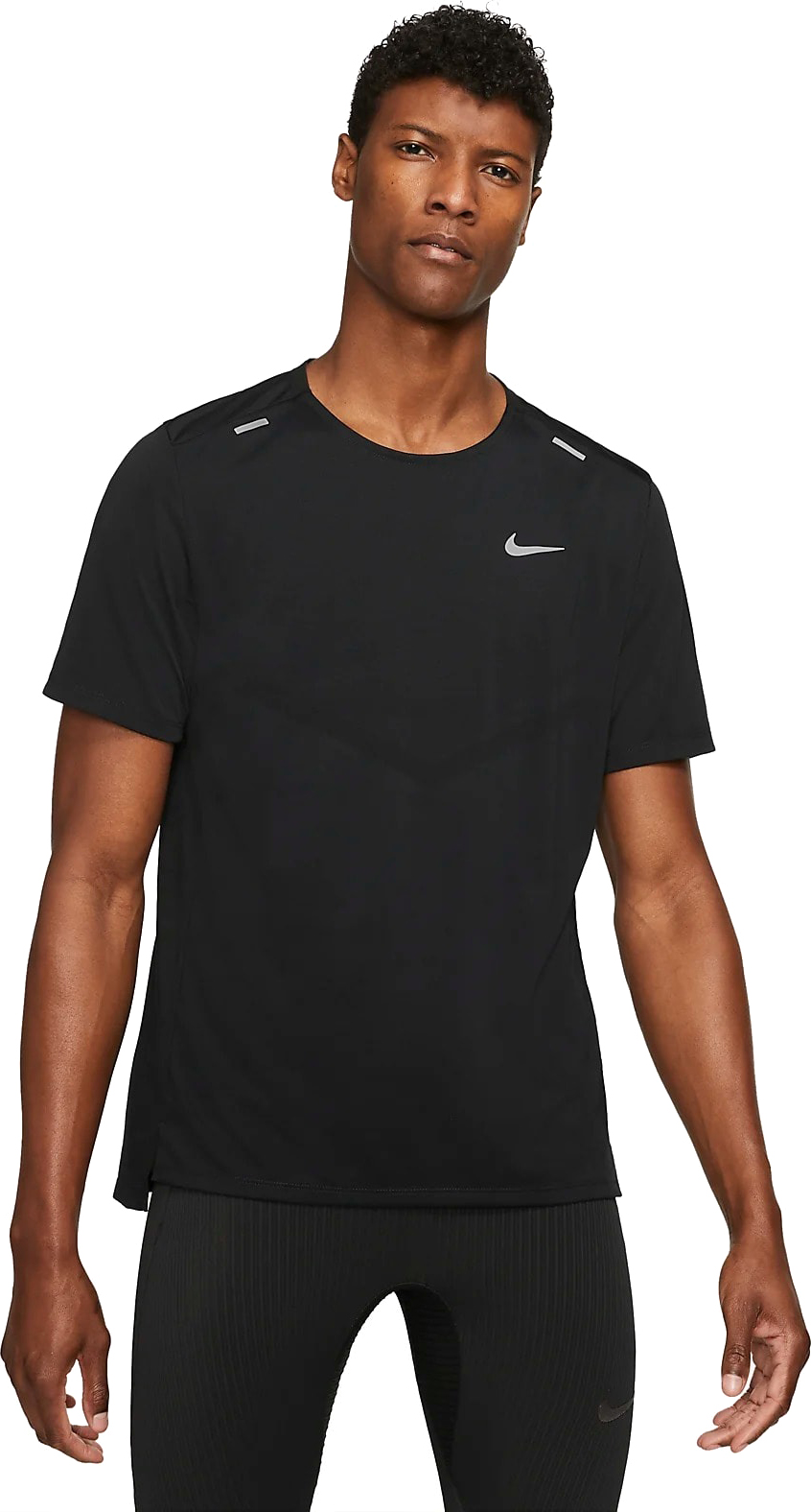 Dri-FIT Rise 365 Running Top Herre 001/Black/Reflective Silver