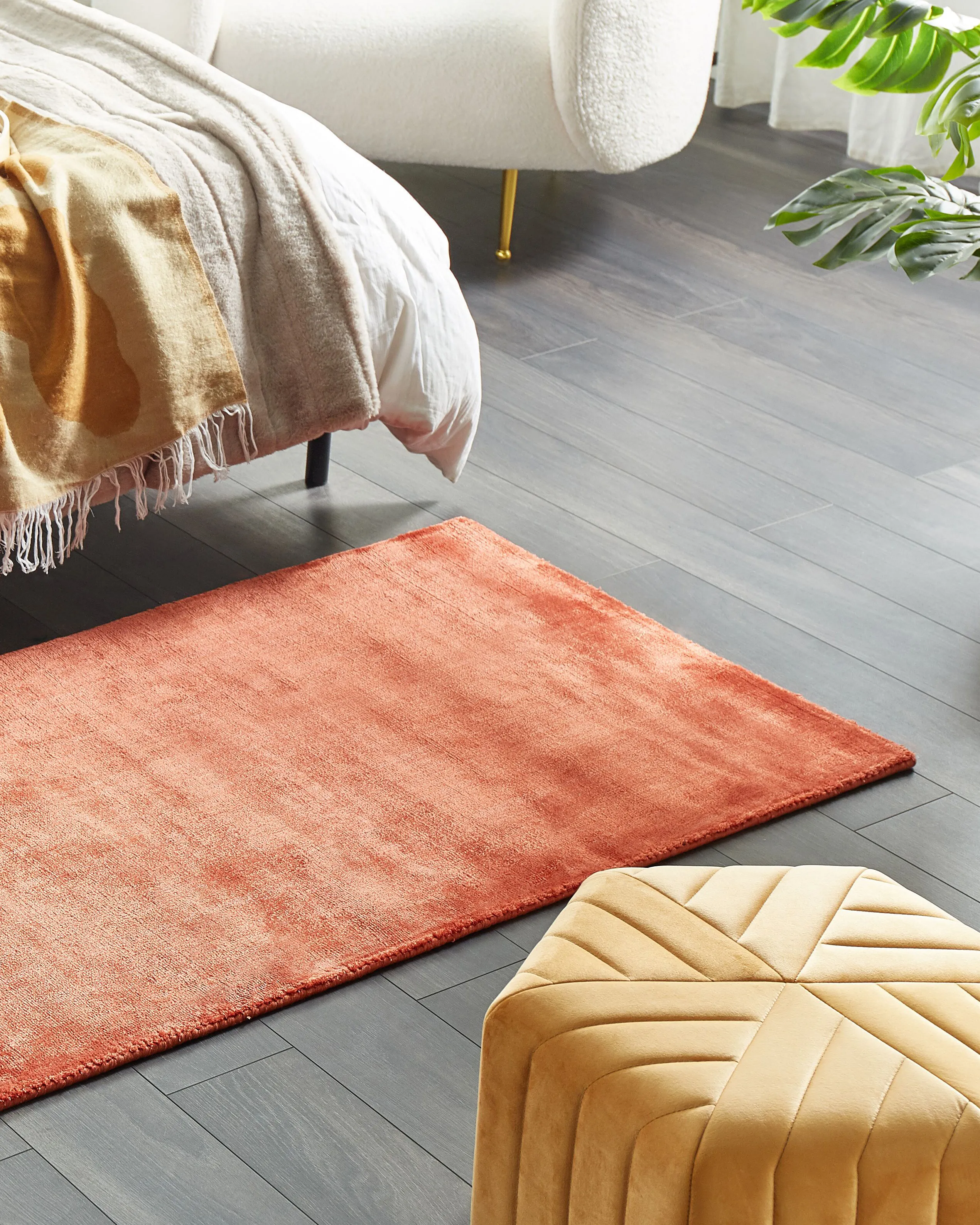 Vloerkleed GESI II Oranje 80 x 150 cm Viscose