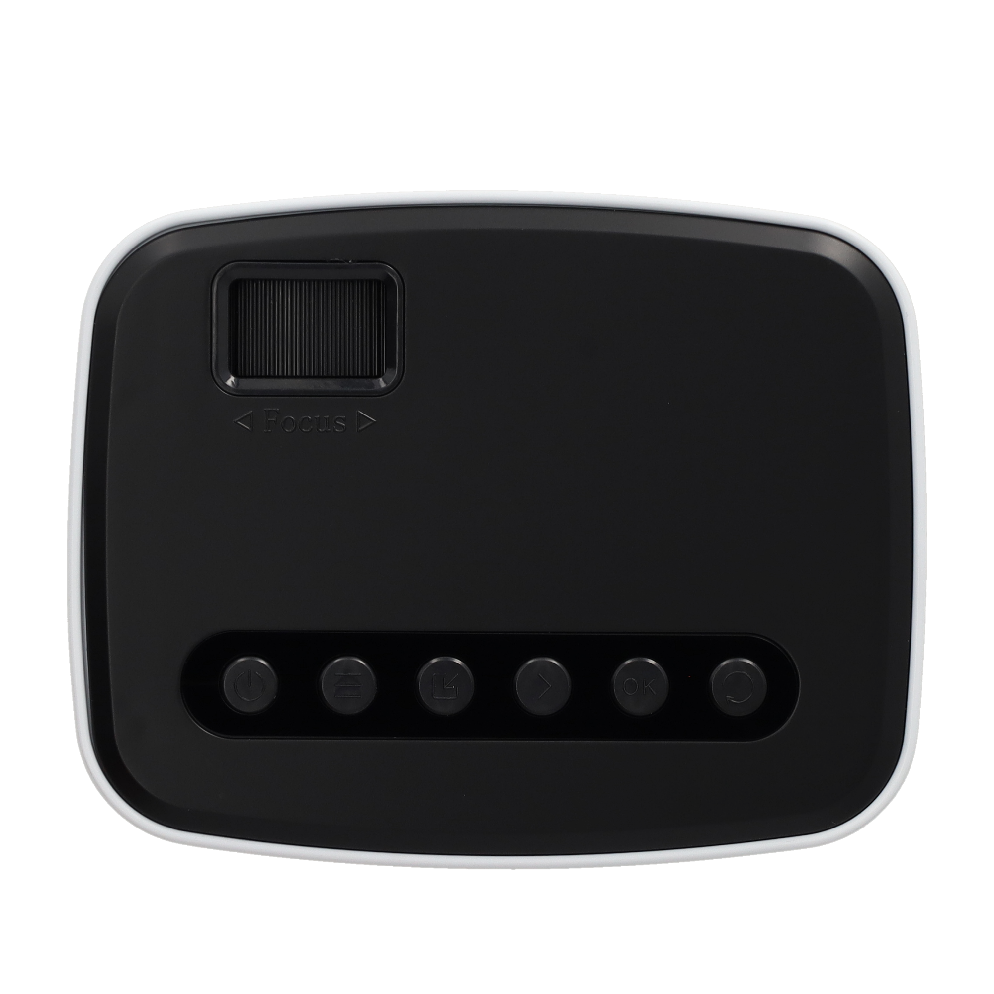Mini Multimedia LED Projektor Beamer Heimkino (600 Lumen) 1080p Full HD / WLAN / USB / AirPlay / Miracast - Weiss / Schwarz