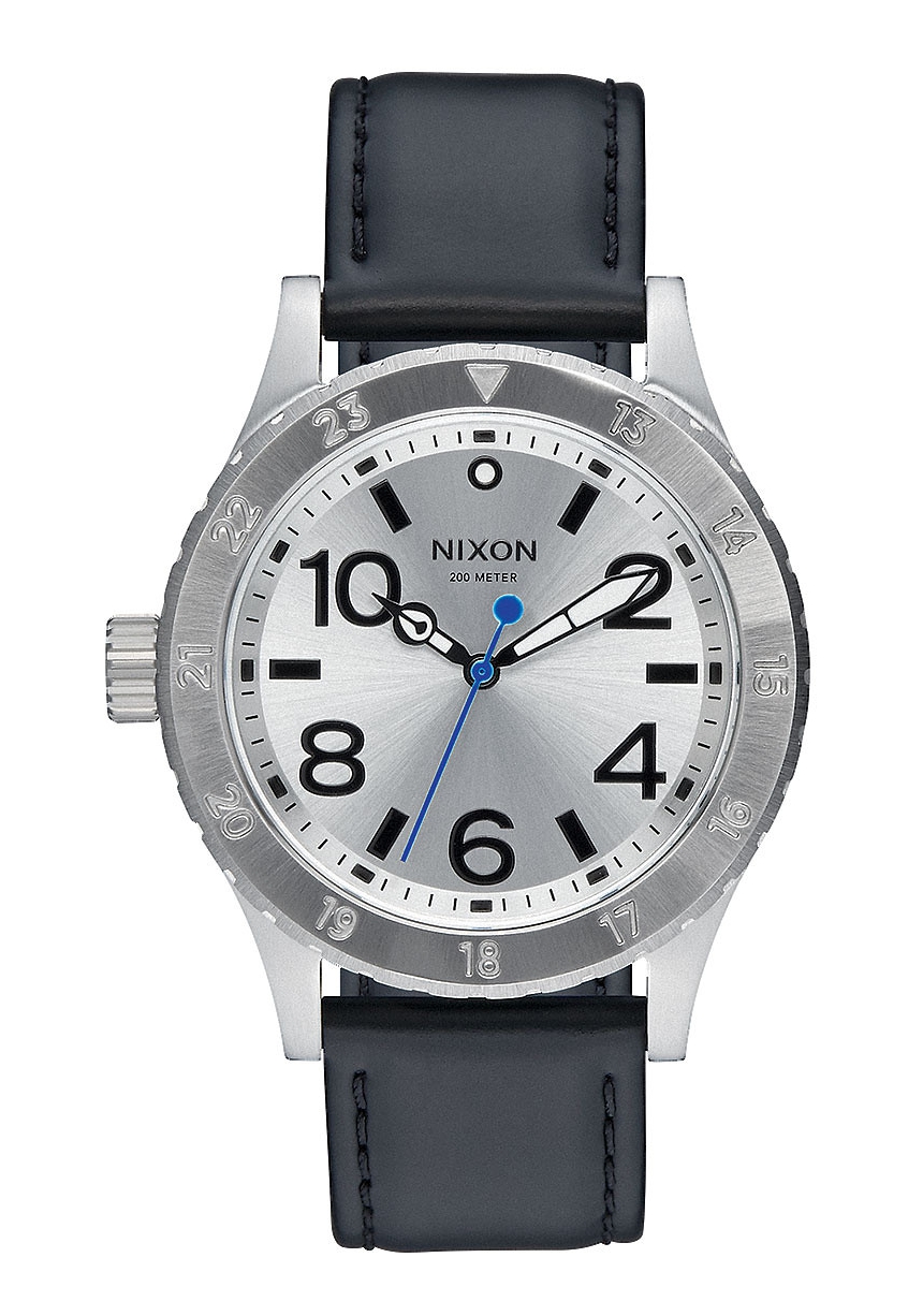 Nixon The 38-20 Leather Silver / Black / Blue A4672184