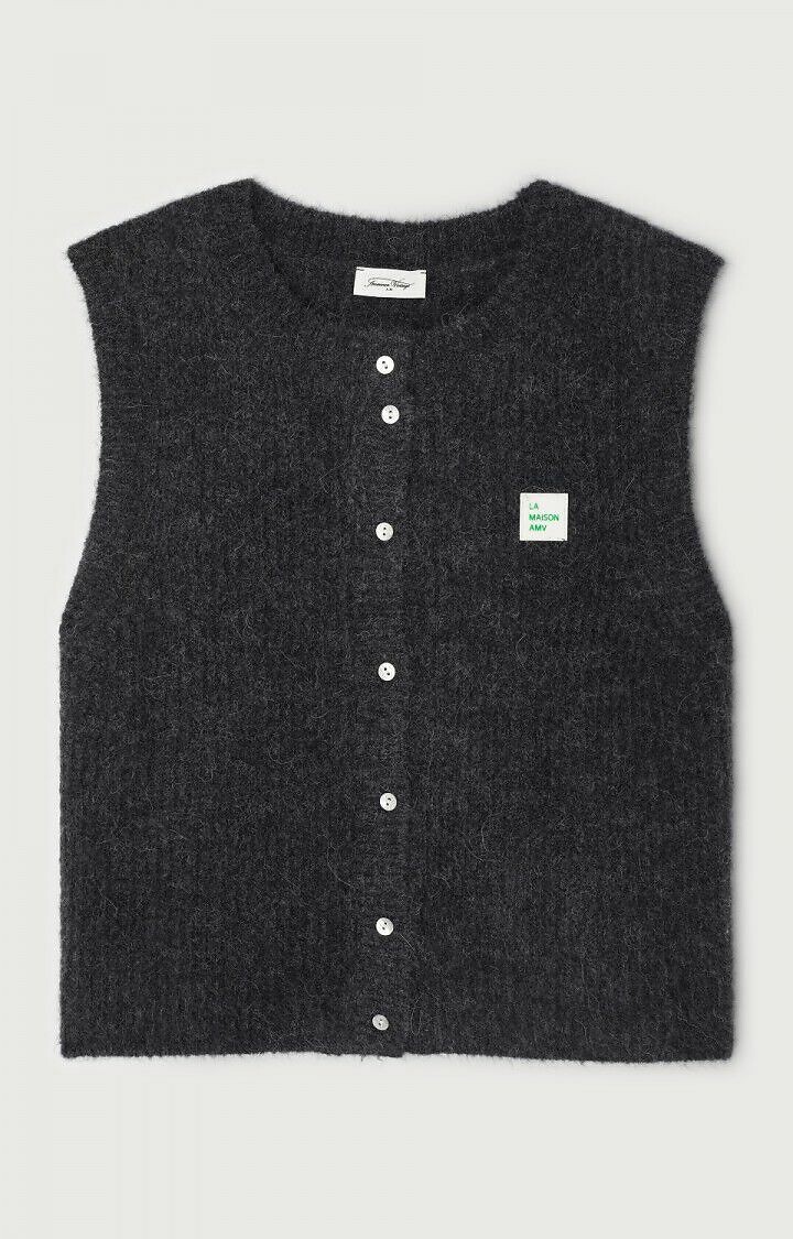 Cardigã sem mangas com gola redonda da AMERICAN VINTAGE<br>LESTE
