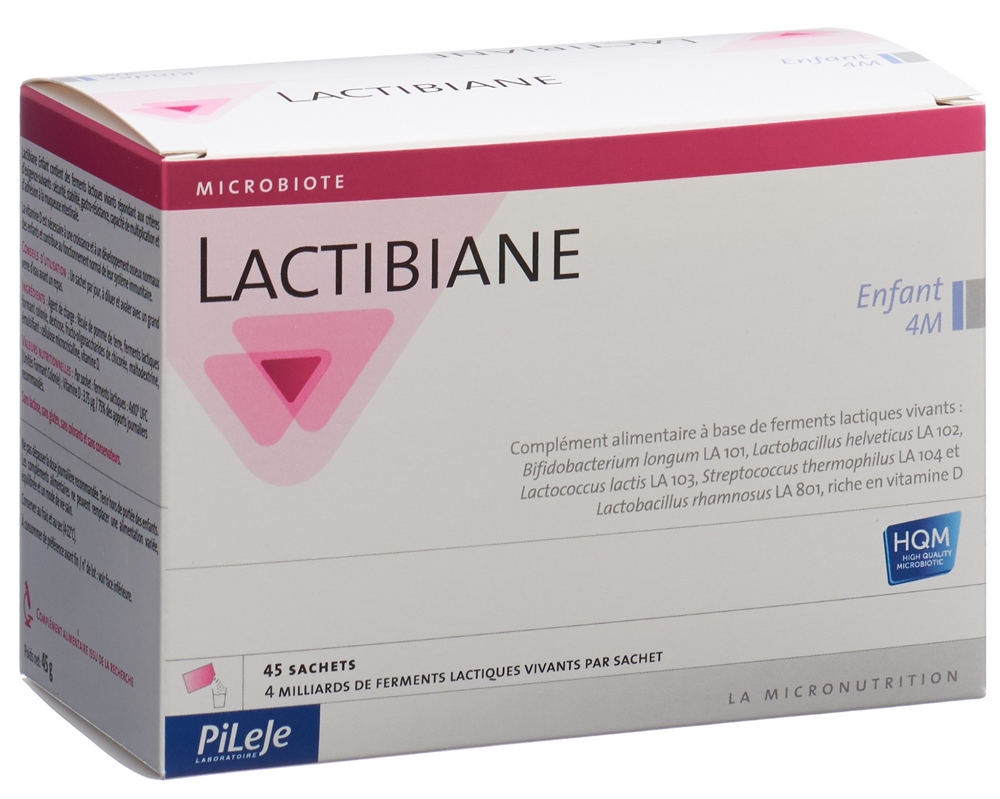 LACTIBIANE Kinder 4M<br>45 Stück, Beutel, Pulver