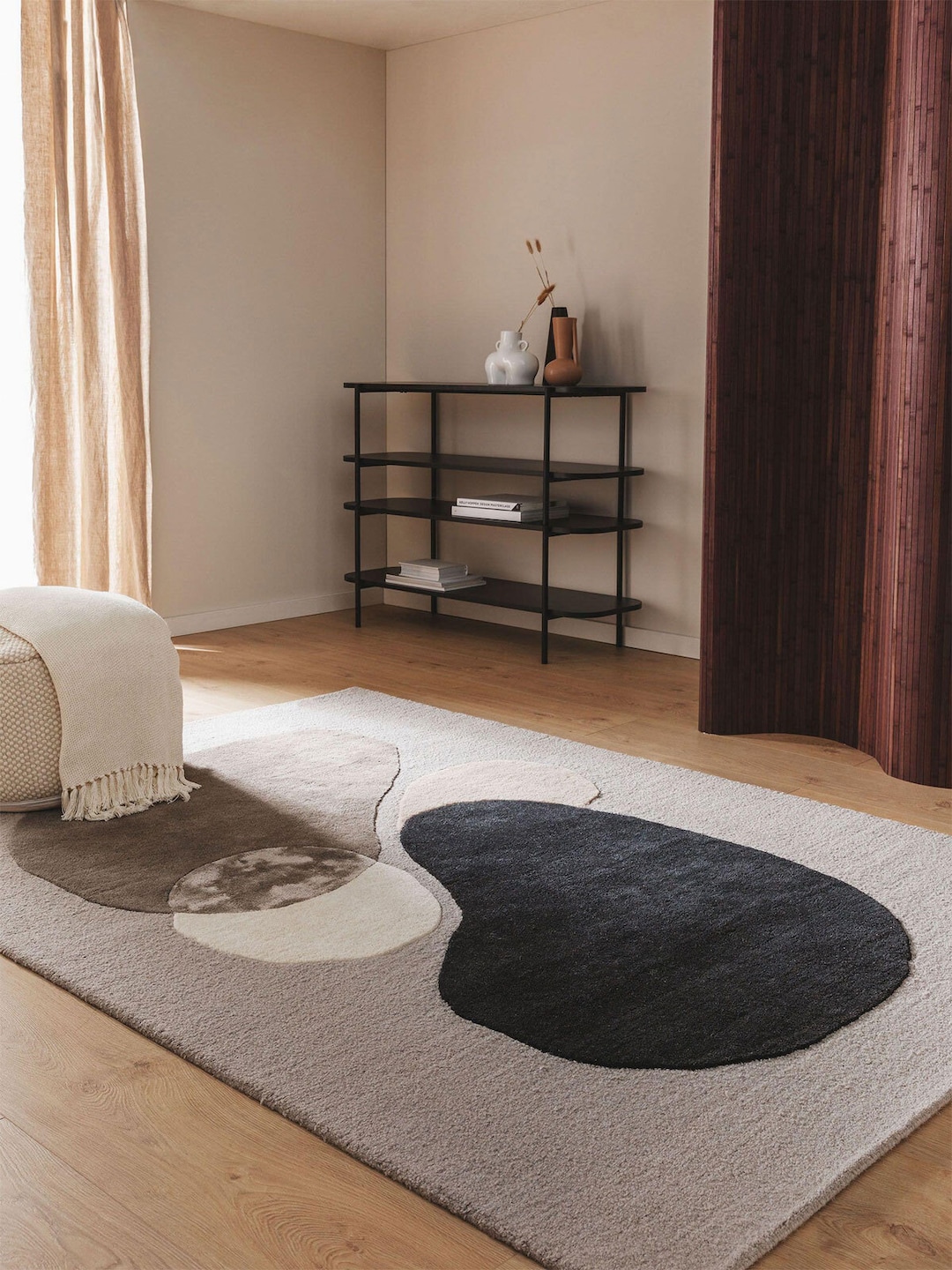 benuta pure Wollteppich KYOTO 120 x 170 cm multicolor/grau