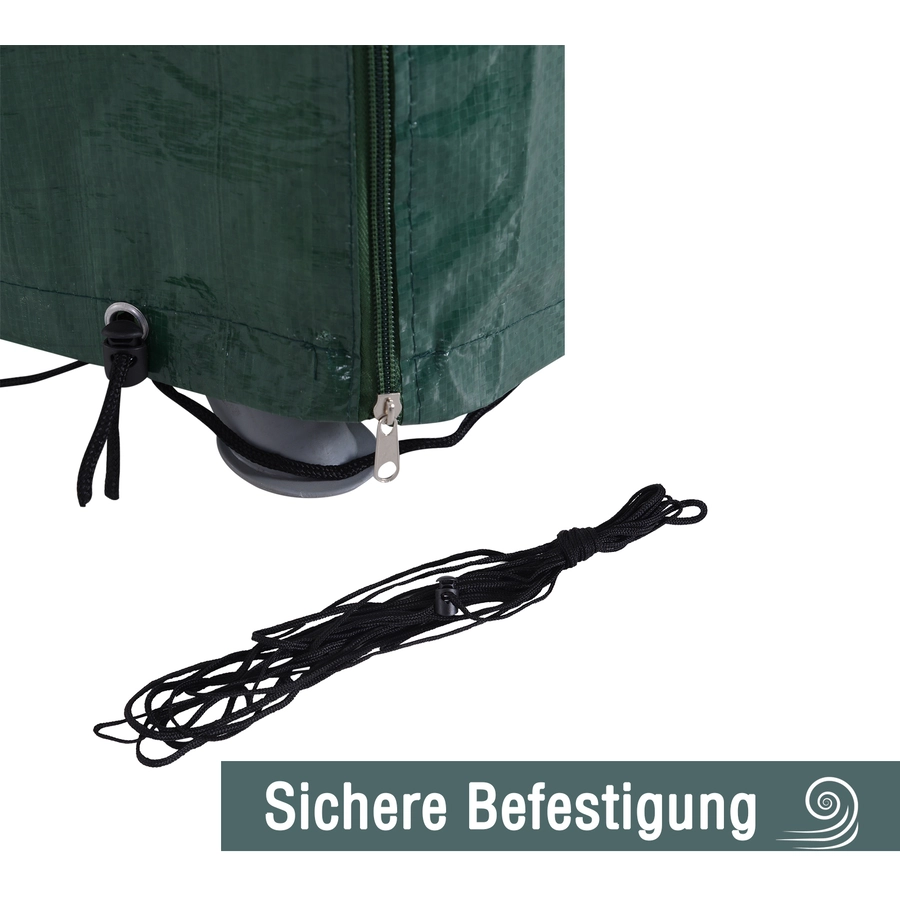 Outsunny Abdeckhaube für Gartenmöbel grün