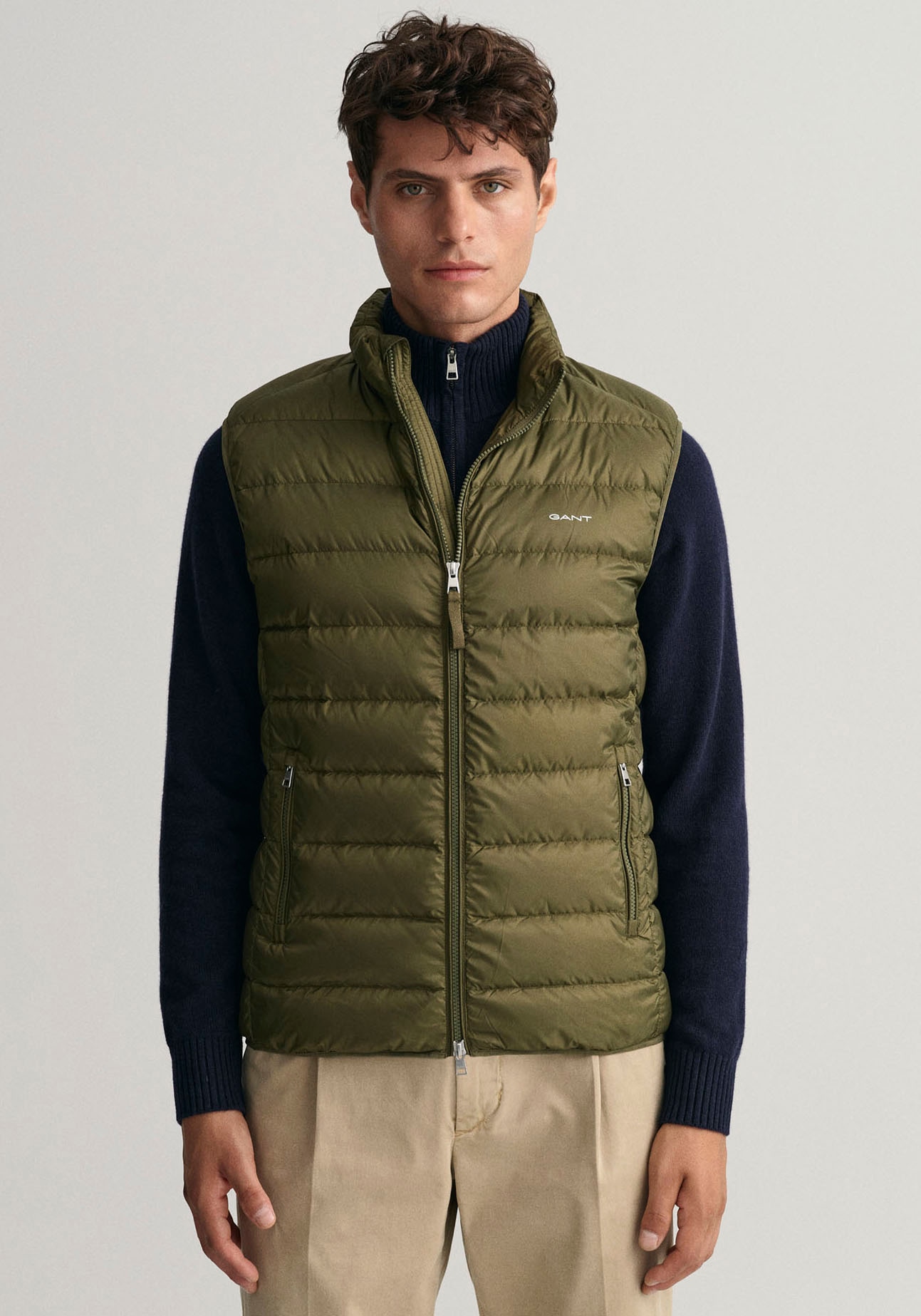 Gant Steppweste »LIGHT GILET«, im Streifen-Stepp-Look