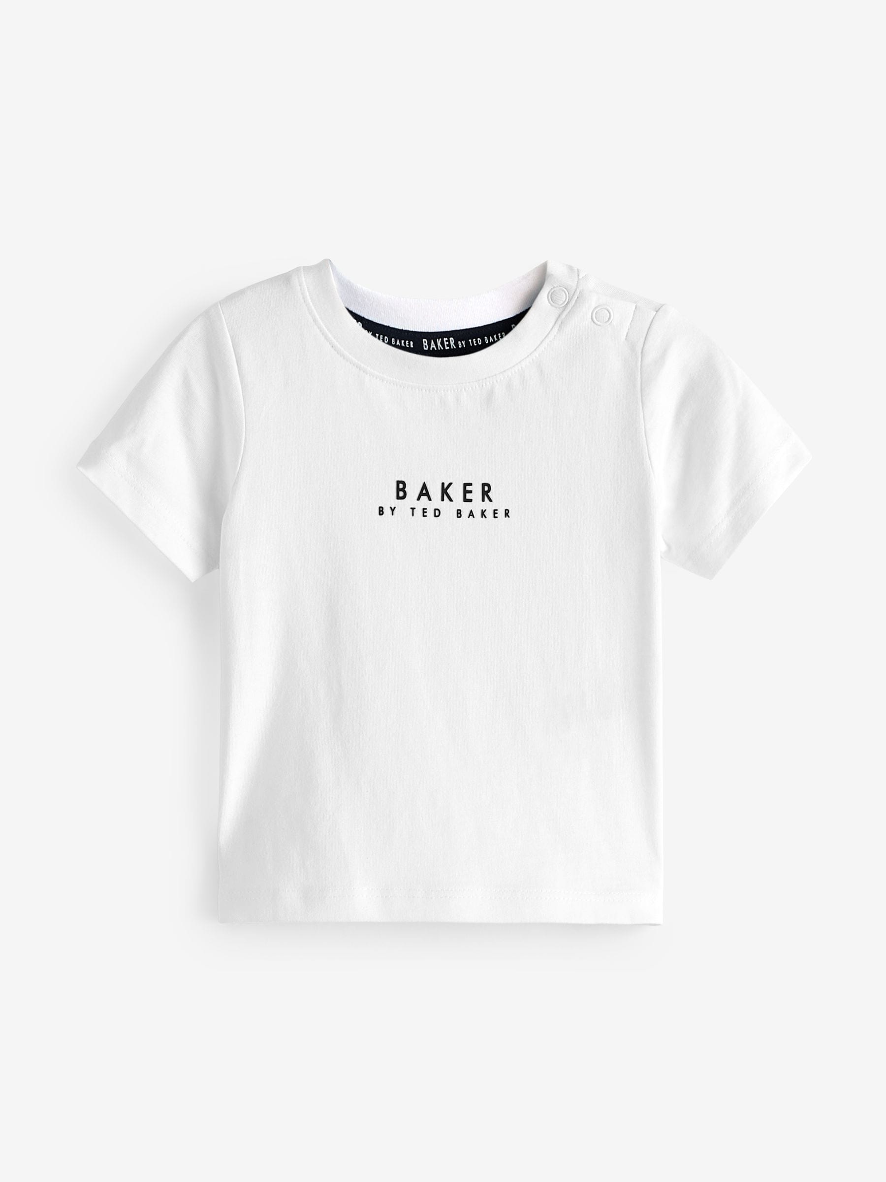 Blauw - Baker by Ted Baker 100% katoenen (0 - 6 jr) driedelig trainingspakset