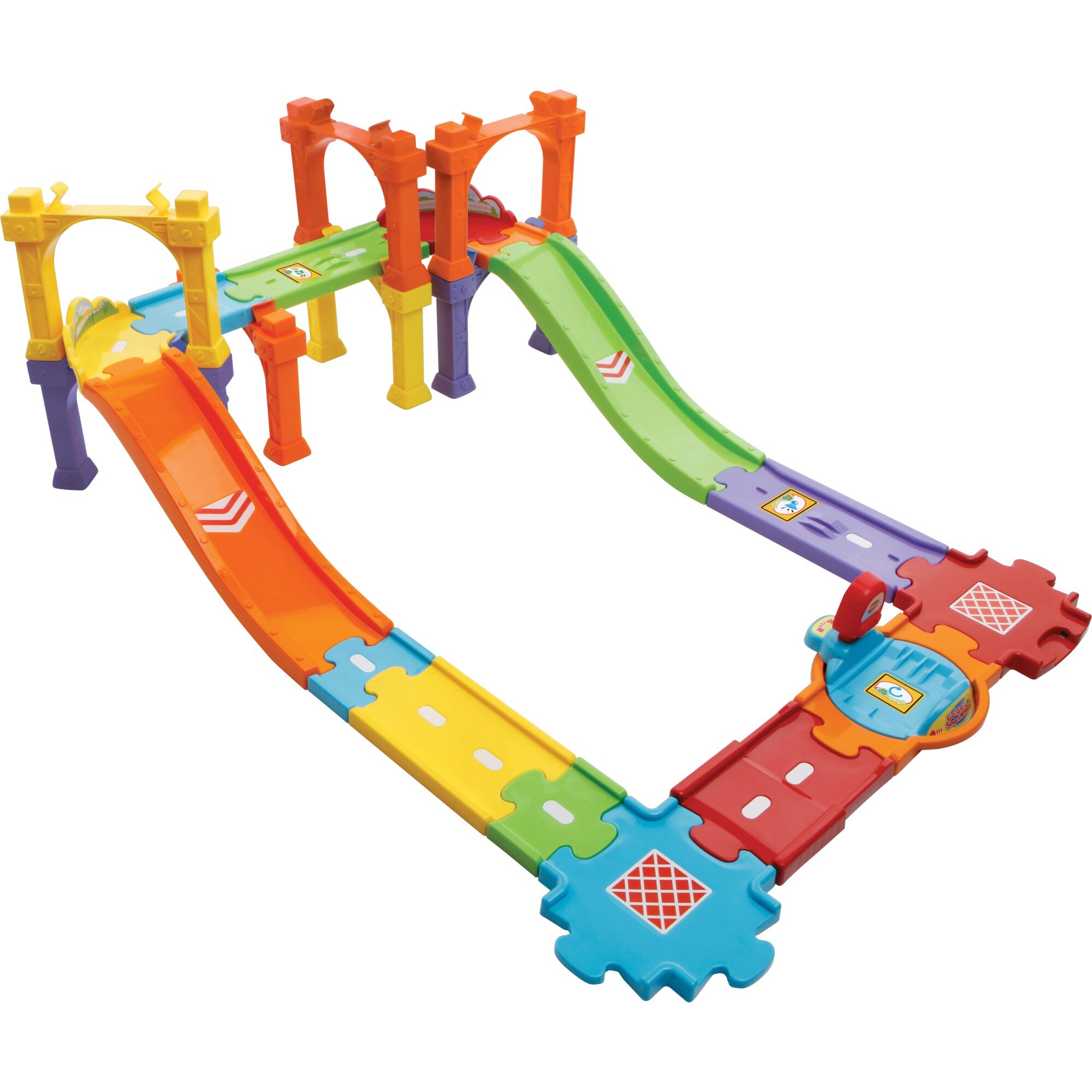 Vtech Spielfahrzeug Tut Tut Baby Flitzer - Straßen-und Brückenset groß