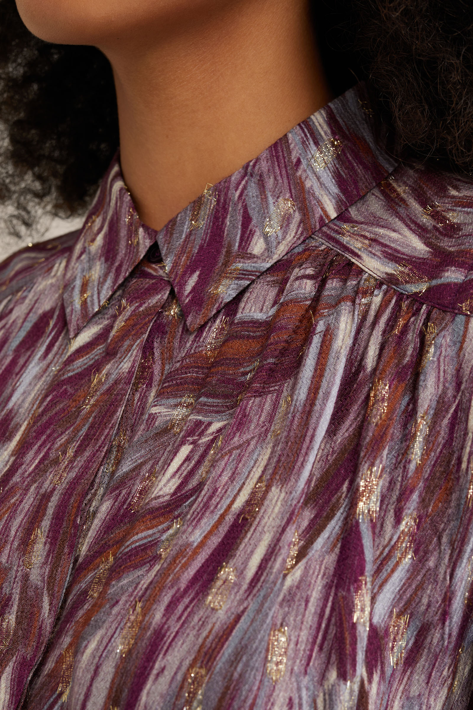 jurk met dessin WE Fashion Multikleur