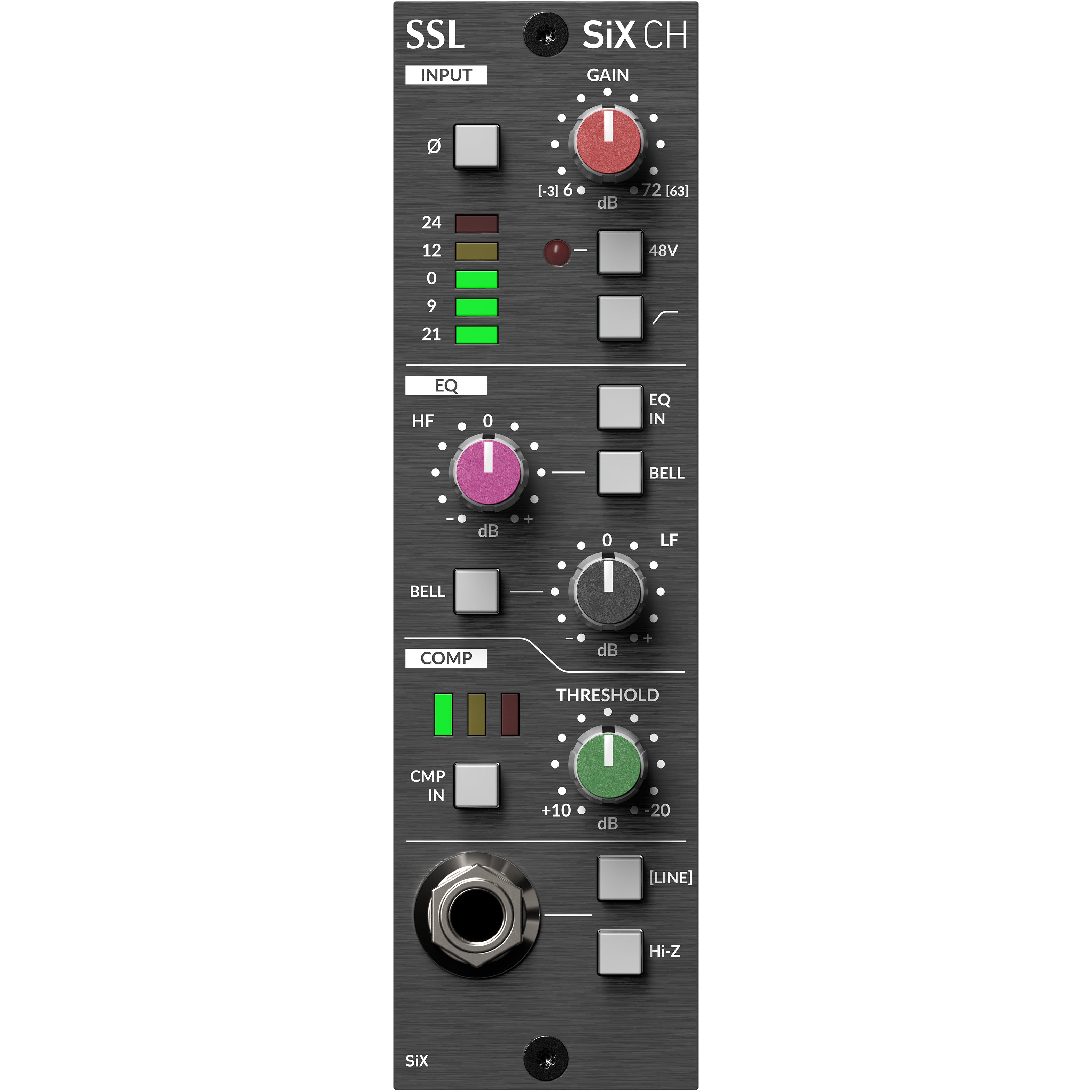 Solid State Logic 500-Series SiX CH channel strip
