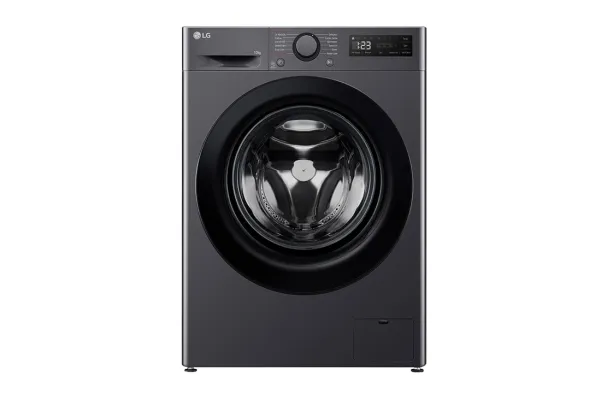 LG Serie R5 F4WR510SBM - Vaskemaskine - bredde: 60 cm - dybde: 62 cm - højde: 85 cm - frontbetjening - 10 kg - 1400 rpm - lys sort