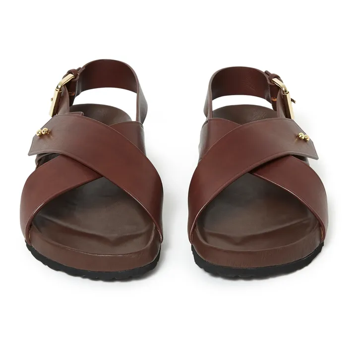 Soeur Sandales Olaf Cuir | Marron