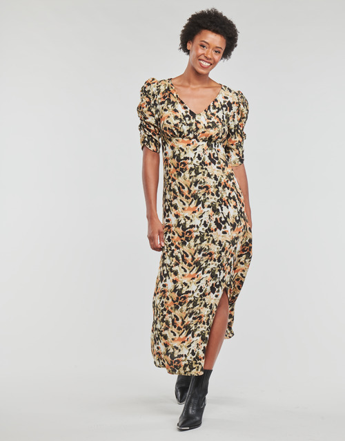 Only - ONLAVRIL FR 2/4 SLIT CALF DRESS - Multicolore