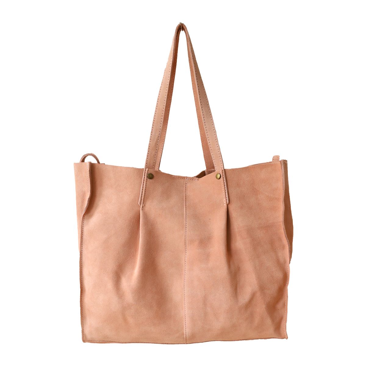 Sac tote bag cuir rose pâle Maison Suzanne
