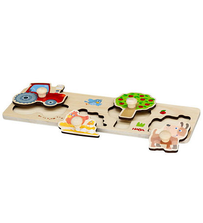 HABA Puzzlespiel - 4 Teile - Holz - Bauernhof