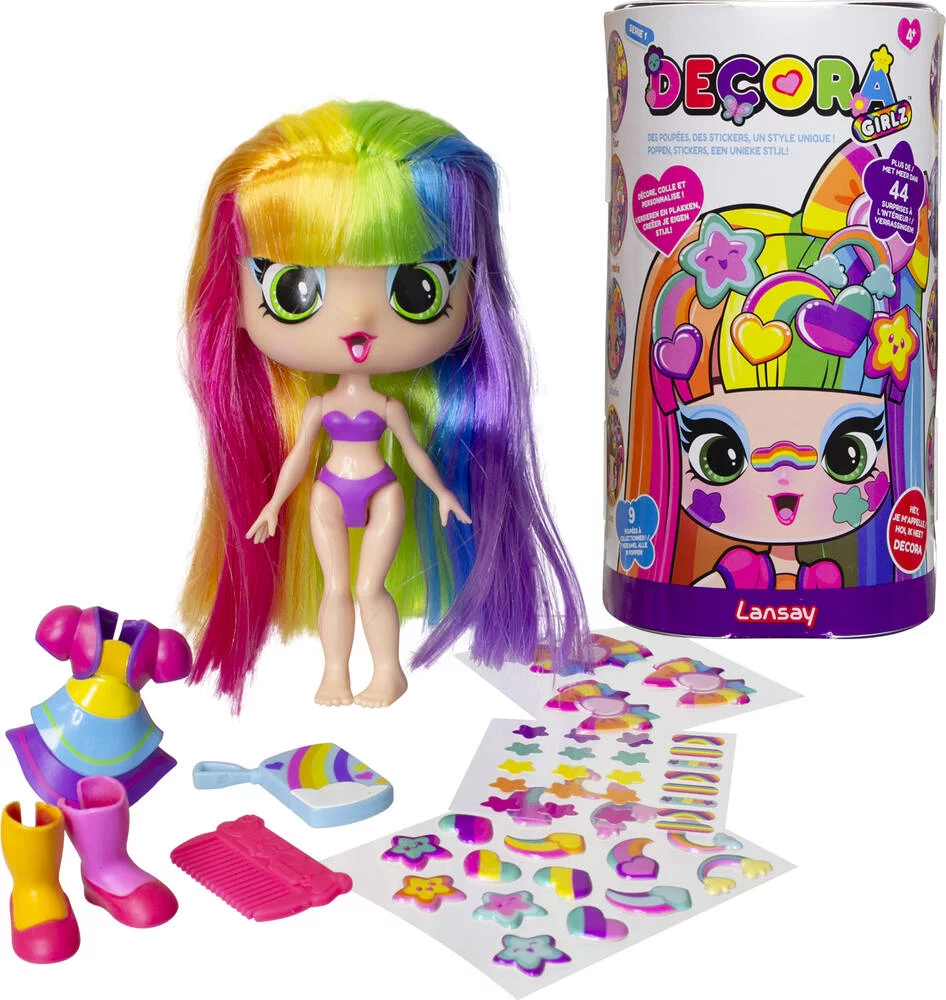 DECORA GIRLZ - MINI POUPEE FASHION A PERSONNALISER - DECORA