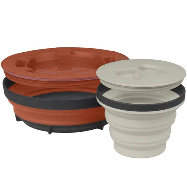 Vaisselle randonnée SEA TO SUMMIT X-SEAL & GO SET LARGE ORANGE