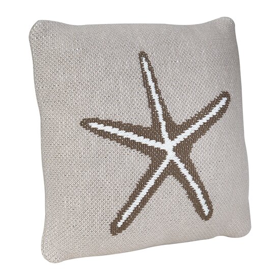 Coussin tricot   Etoile de mer        de               Quax