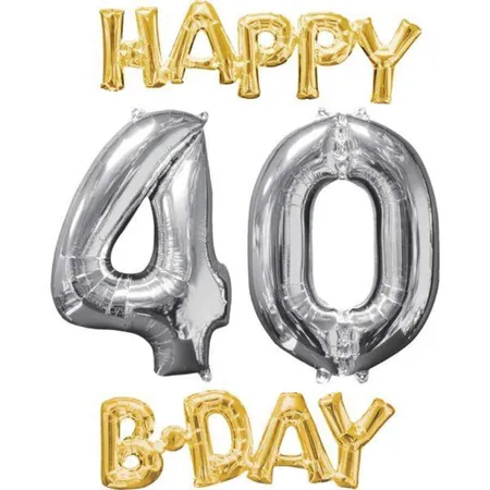 amscan Folienballon Happy B-Day, 40
