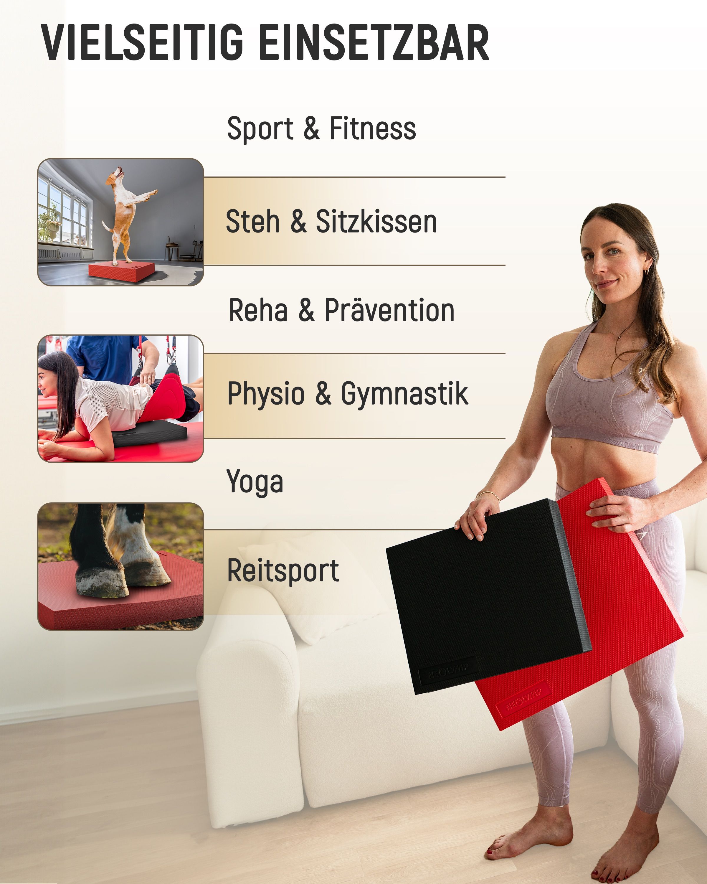 NEOLYMP Balance Pad Schwarz