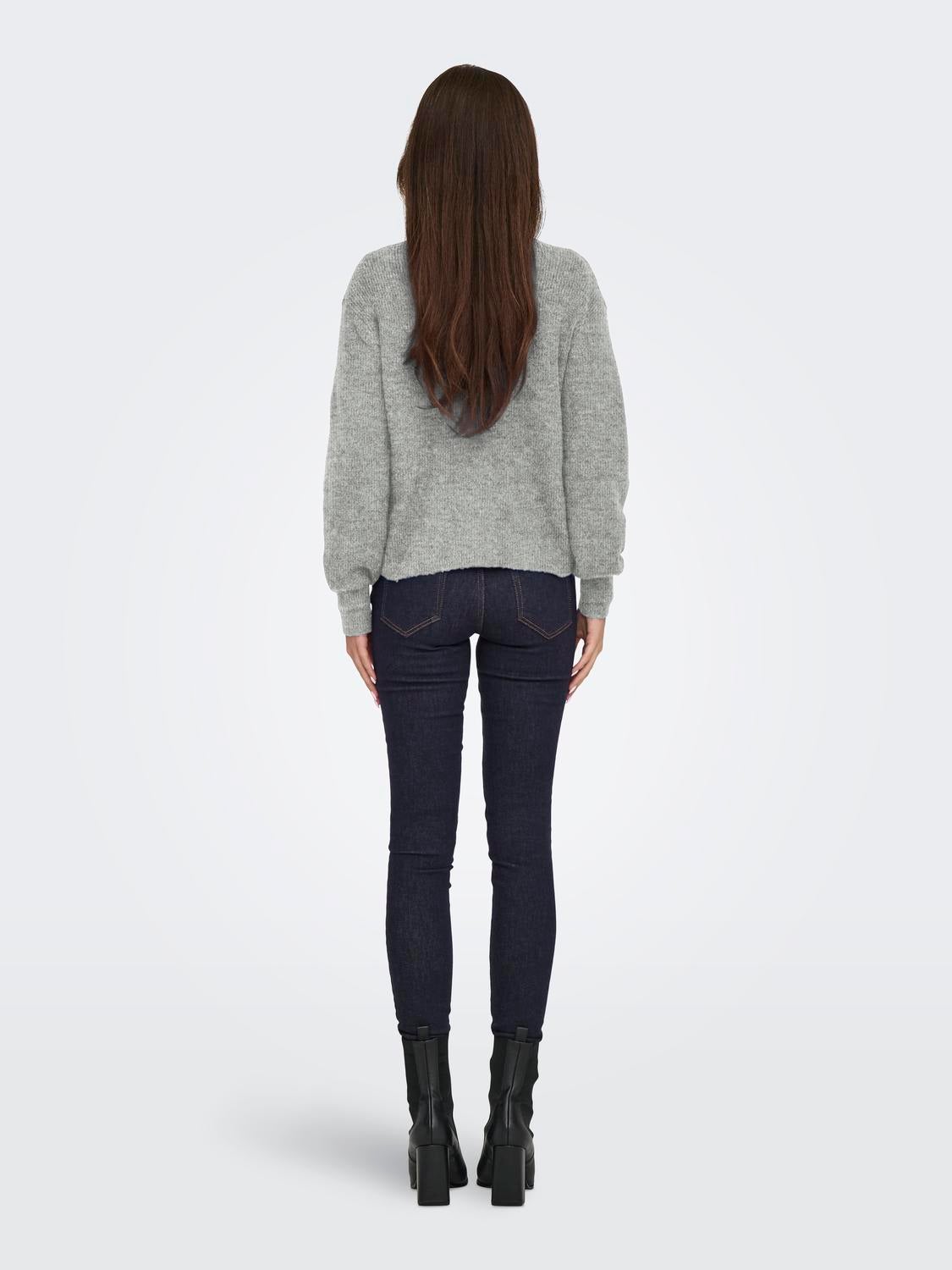 JDYLUMI Strickjacke Medium Grey Melange