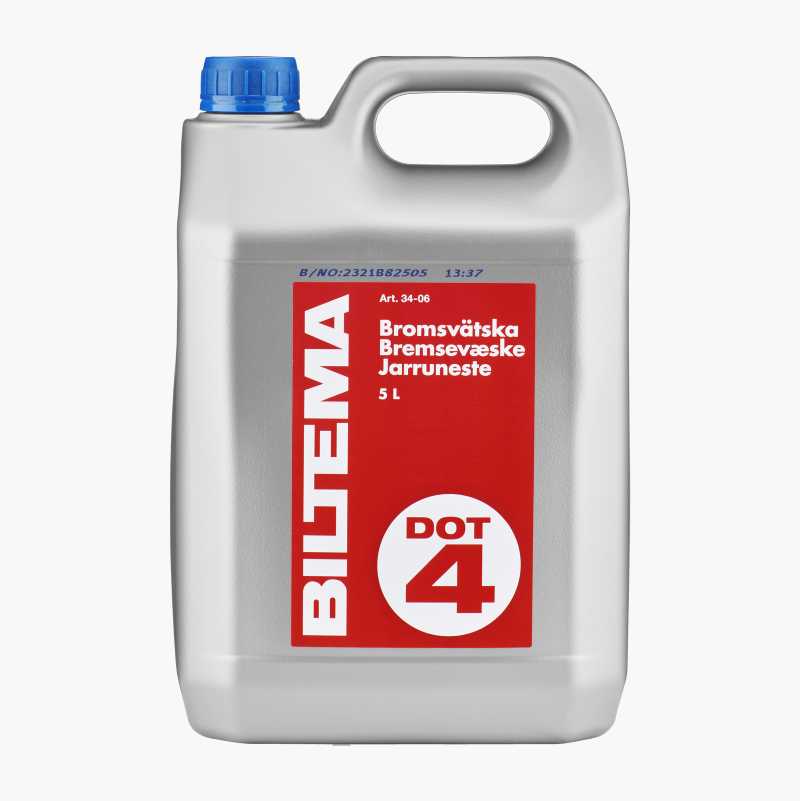 Bremsevæske DOT 4, 5 liter
