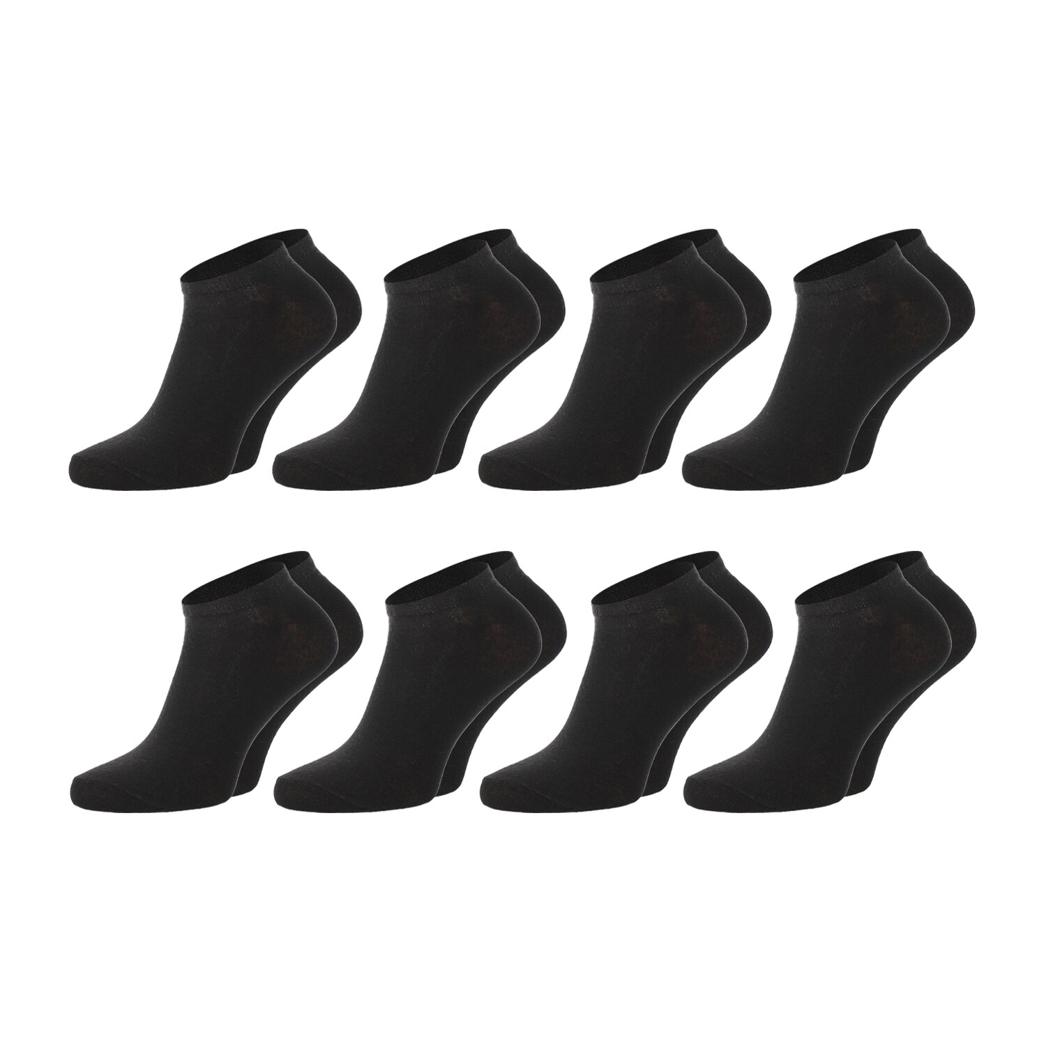 Chili Lifestyle SNEAKER Socken weiß oder schwarz 8 Paar Baumwolle