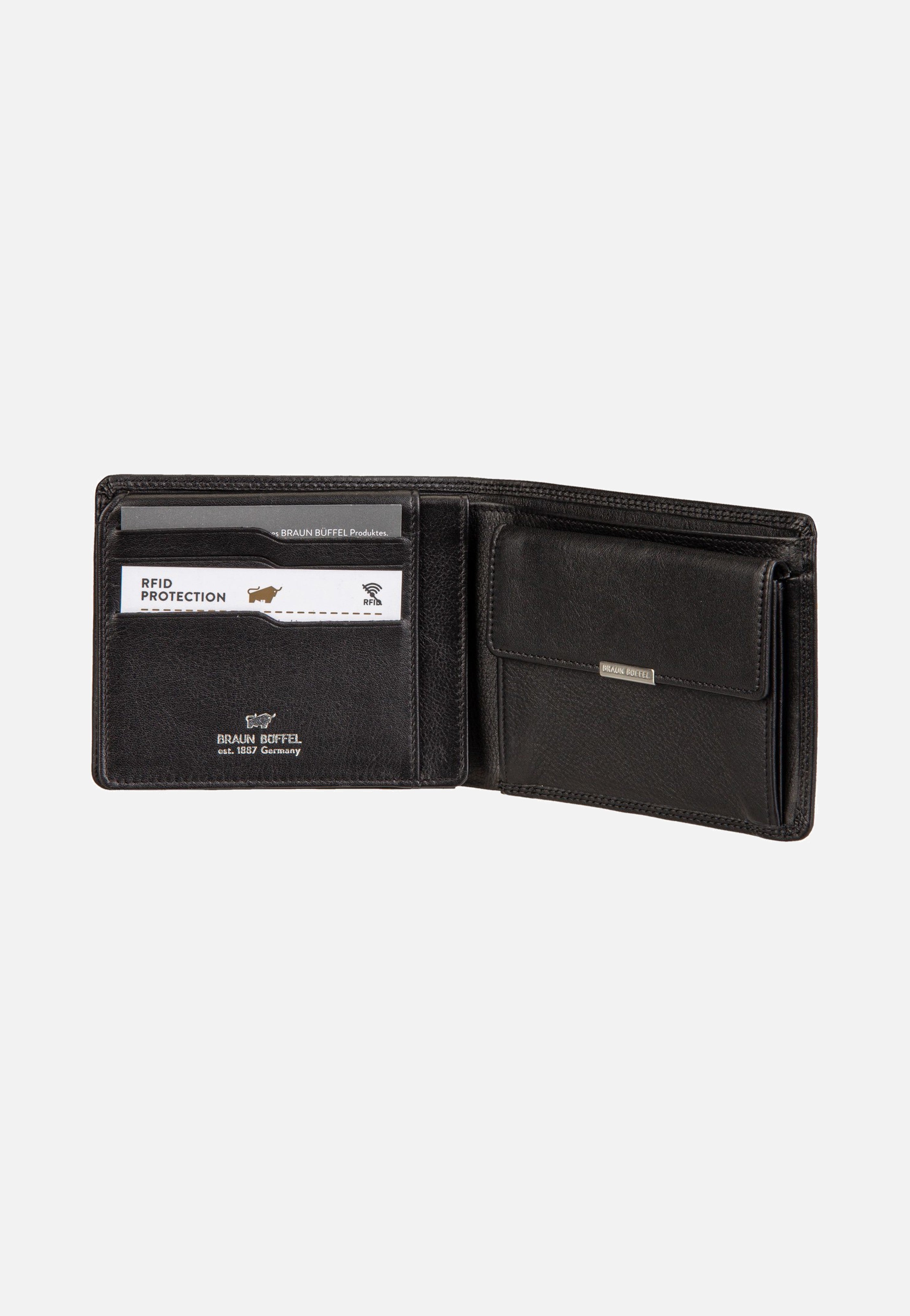 Golf RFID Coin Wallet 8Cs Black - Portemonnaie