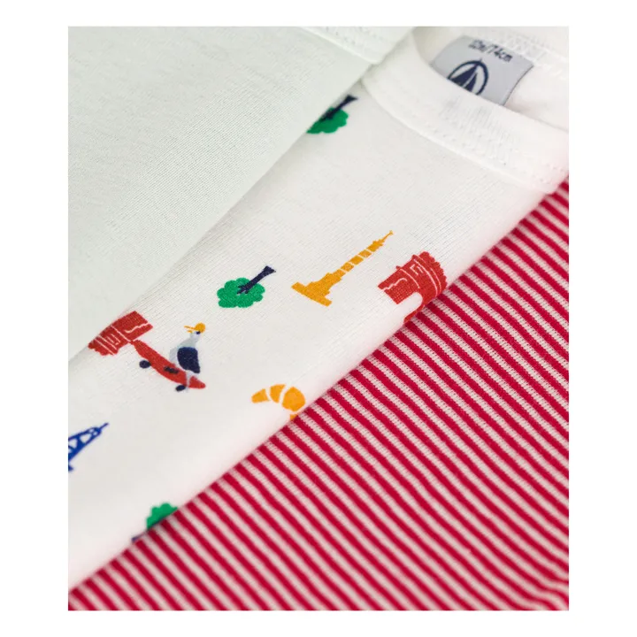 Petit Bateau Lot 3 Bodies Paris | Blanc