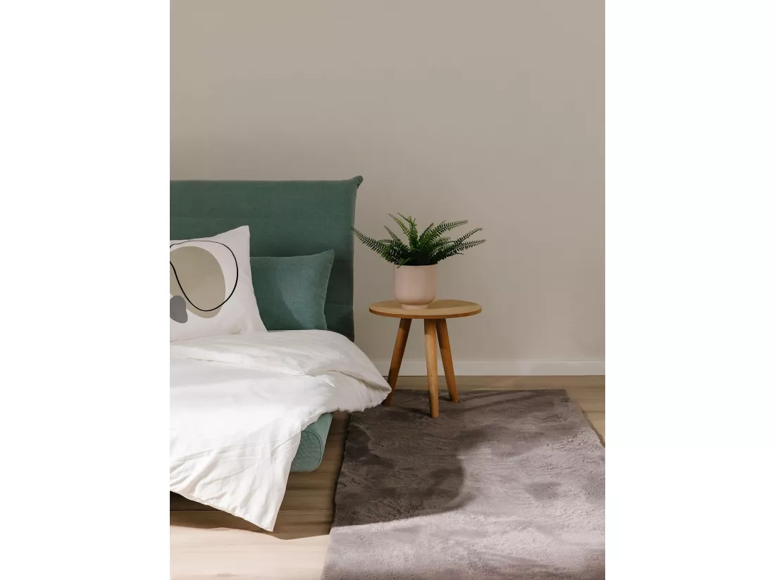 Tapis en fausse fourrure Furry Gris 80x250 cm