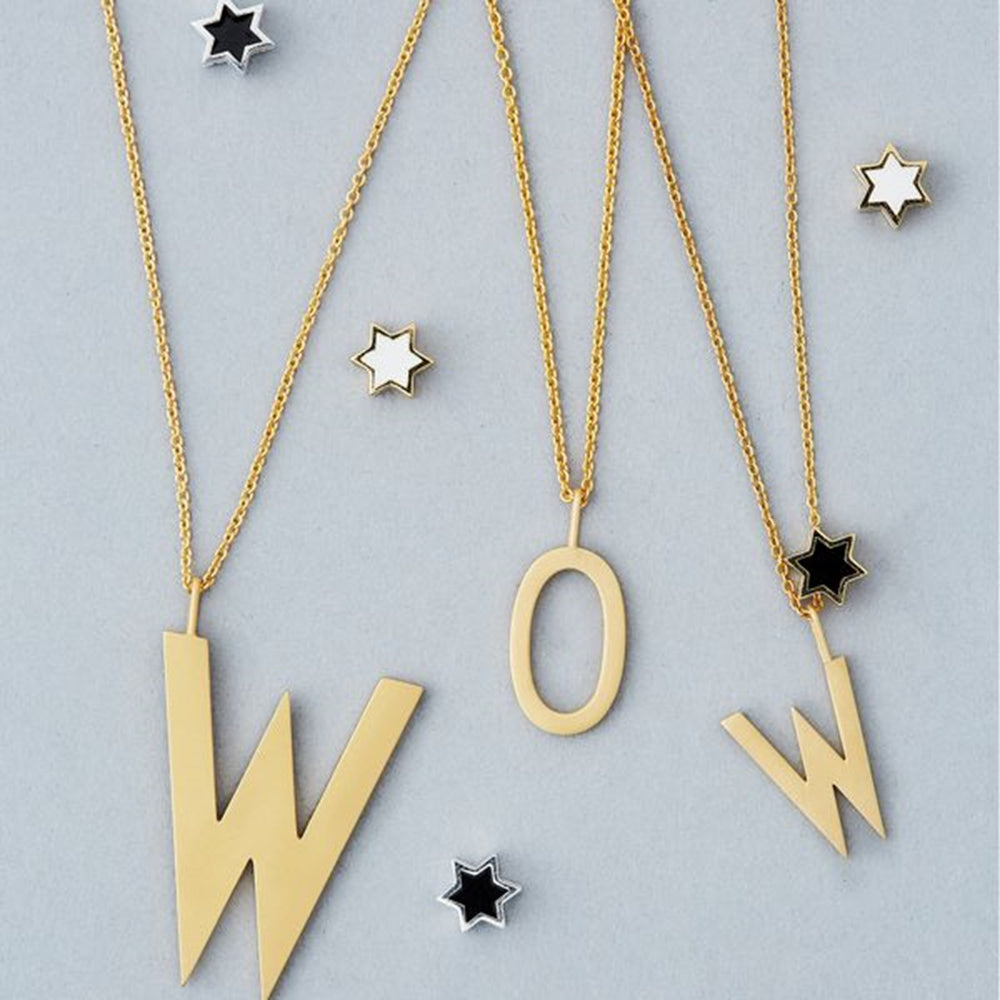 Køb Design Letters Stjerne Vedhæng Sterling Silver Black