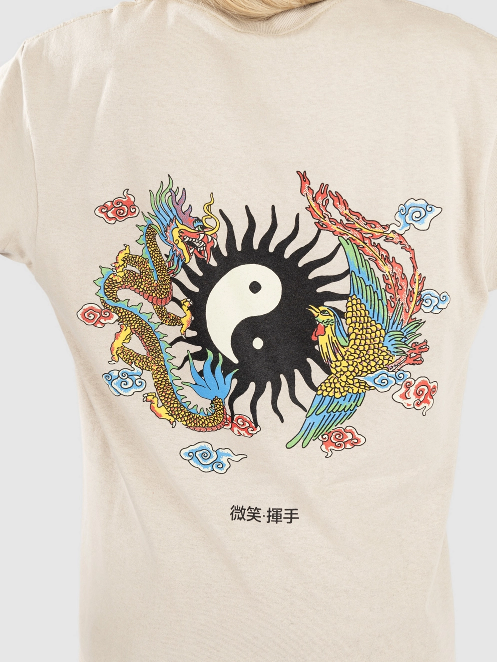 Smile And Wave Phoenix T-Shirt sand