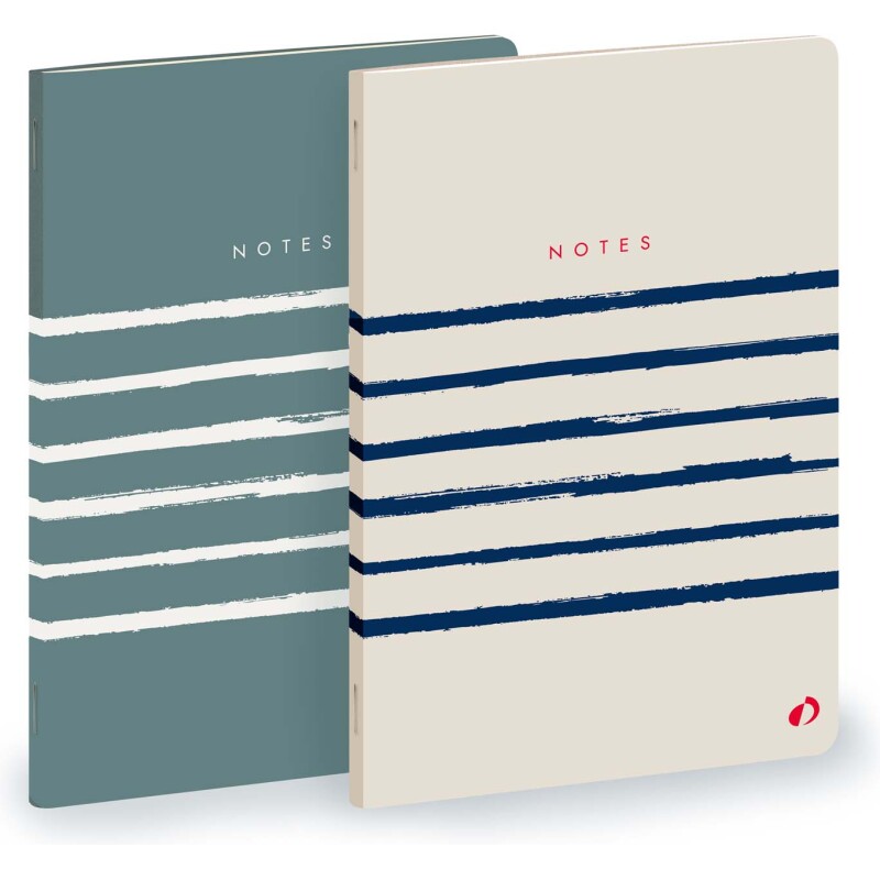 Quo Vadis - Carnet de notes - Fantaisie - Blanc - Pages Lignées - 15x21 cm - par 2