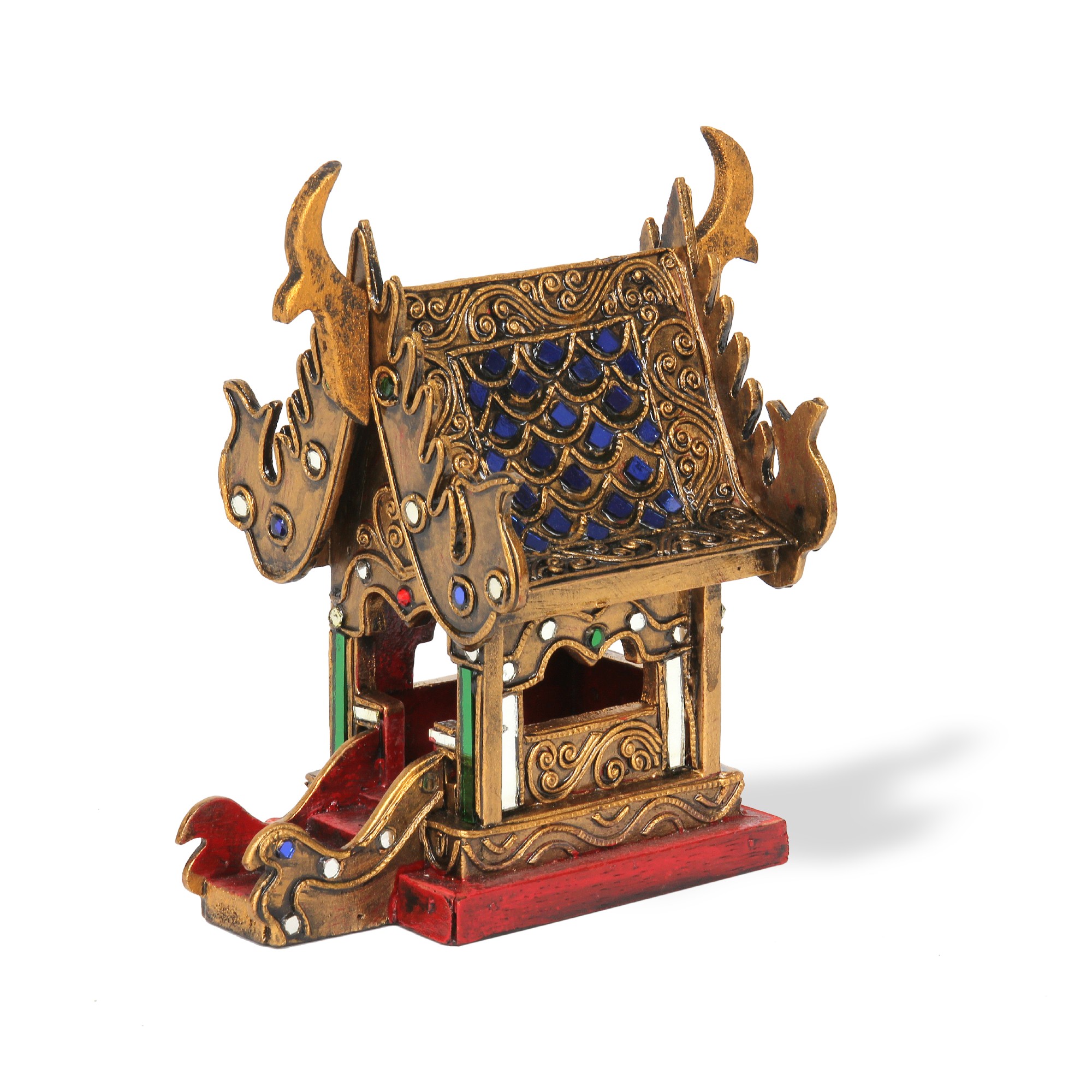 Geisterhäuschen thailändisch, gold, H 20 cm, L 16 cm, B 13,5 cm günstig bestellen
