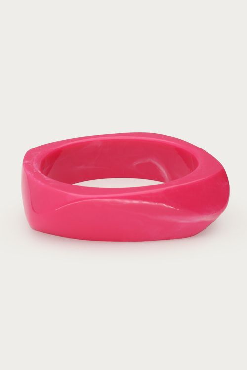 Fel roze resin bangle