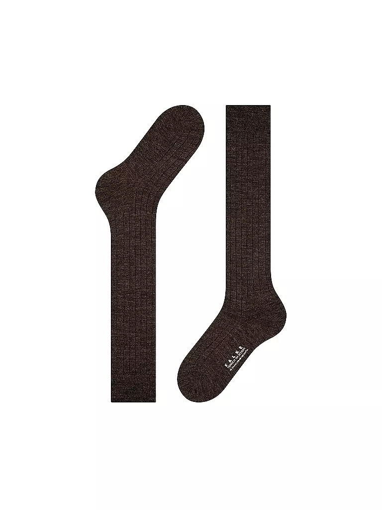FALKE Stutzen TEPPICH IM SCHUH dark brown mel. braun