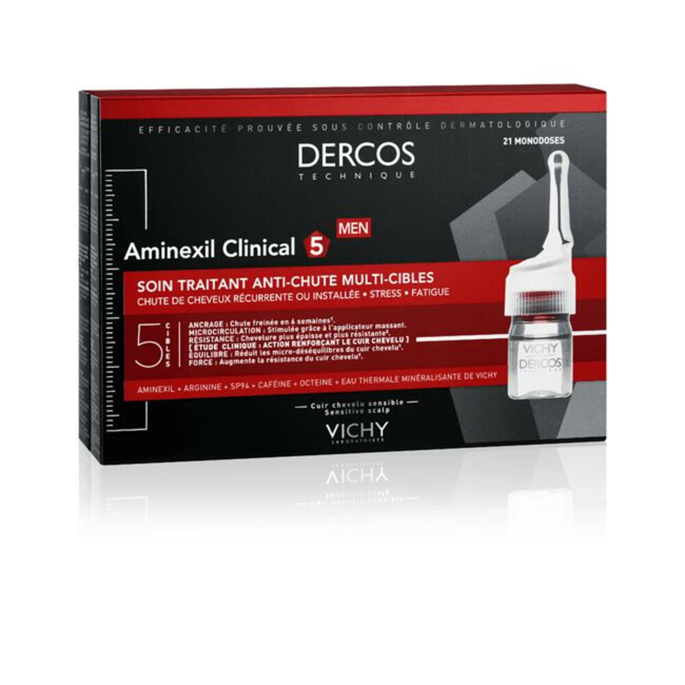 Vichy Dercos Aminexil Clinical 5 Man Anti-Haaruitval Ampullen21 stuks
