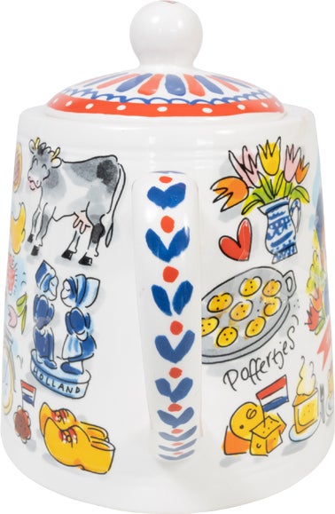 Blond Amsterdam theepot Hollands Glorie multi