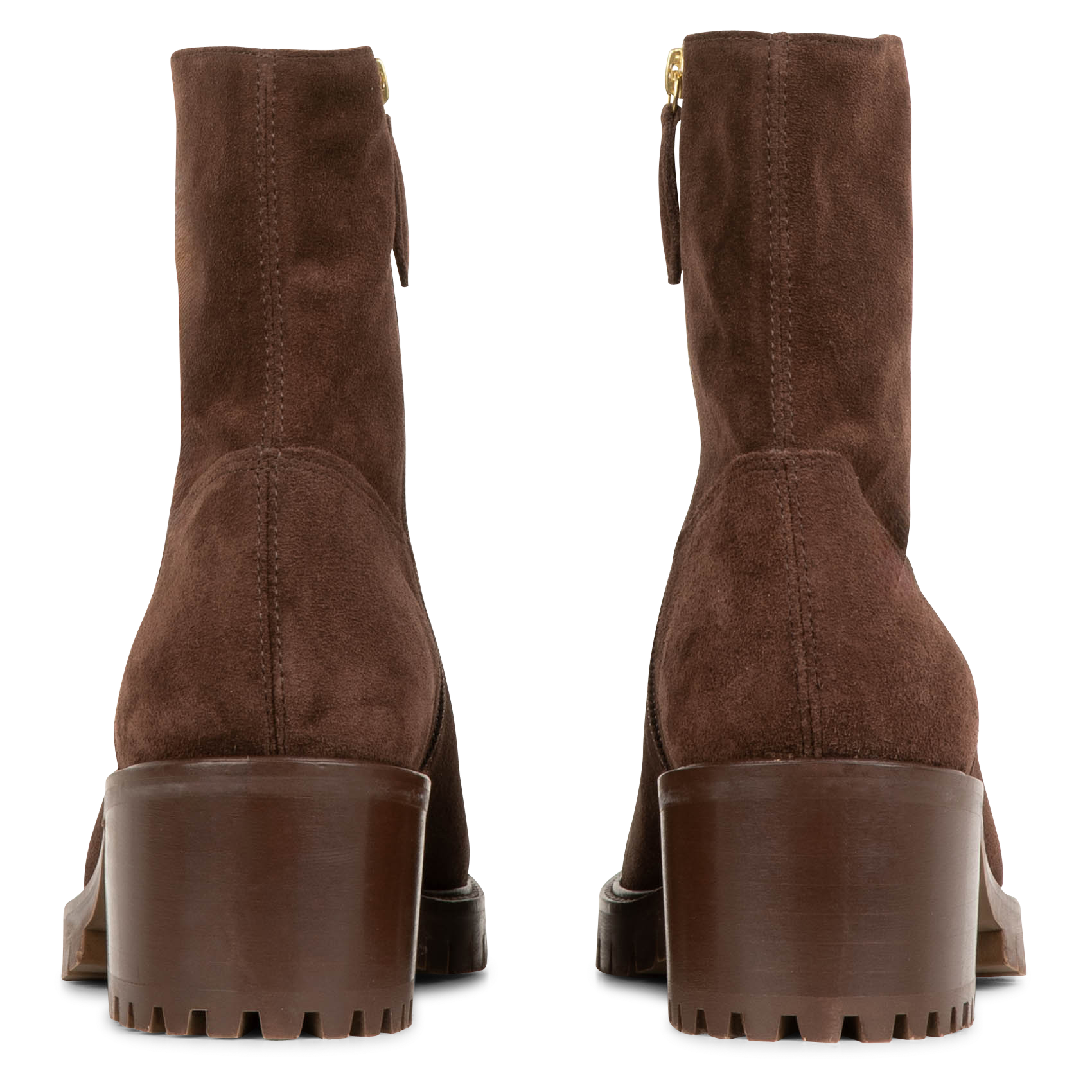 N°79 - Bottines en cuir velours | Marron