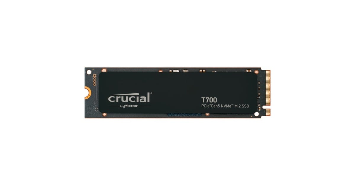 CrucialT700 4 TB SSD  (Zwart, CT4000T700SSD3, PCIe 5.0 x4, NVMe 2.0, M.2 2280)