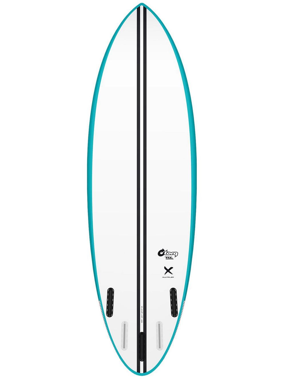 Torq Tec Multiplier 510 Rail 5'10 Surfboard turquoise