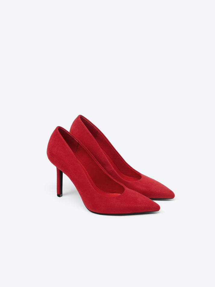 Sapato de salto baixo - Vermelho
